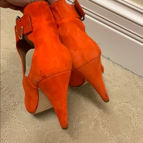 Sigerson Morrison Red Women's Suede Shoes Sz 9 - Picture 5 of 6